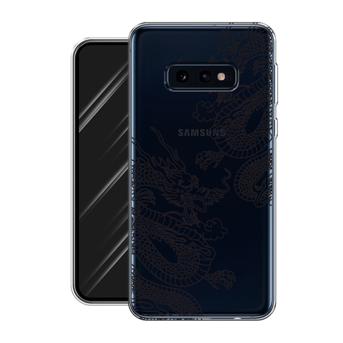 Силиконовый чехол на Samsung Galaxy S10E / Самсунг Галакси S10E Два китайских дракона, прозрачный силиконовый чехол на samsung galaxy s10e самсунг галакси s10e шоколад в обертке