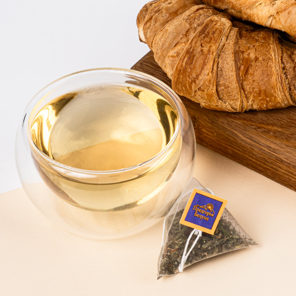 Травяной чай в пакетиках с лемонграссом, мелиссой, брусникой, 27 г