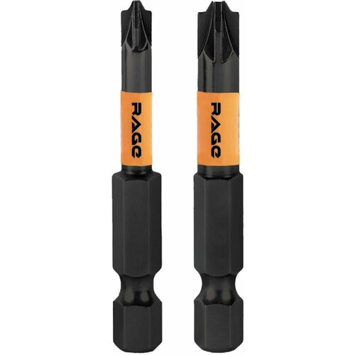 Бита магнитная Rage PZFL1x50 мм 2 шт 558₽