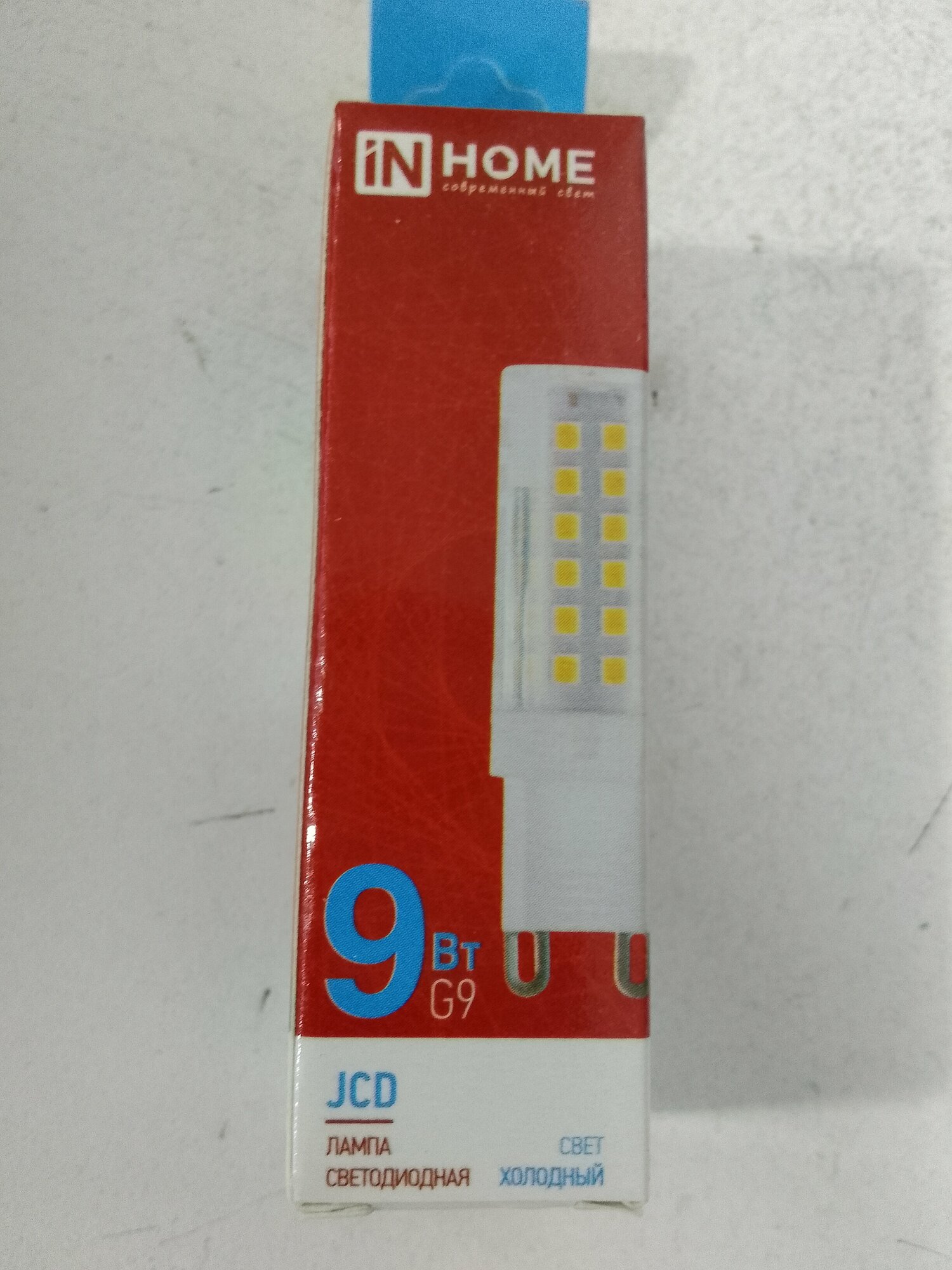 Лампа светодиодная InHome VC JCD G9 220V 9W (860lm) 6500К 6K