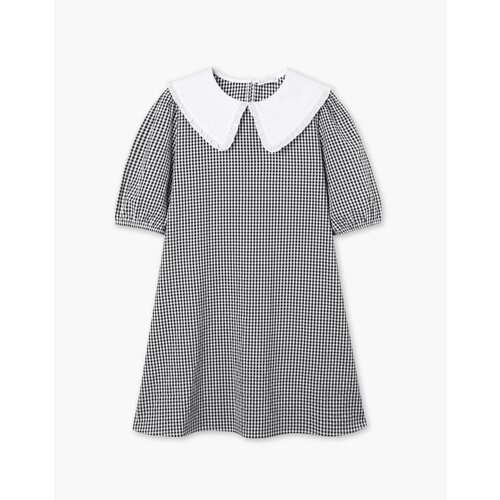 фото Платье gloria jeans, размер 11-12л/152 (36), черный, белый