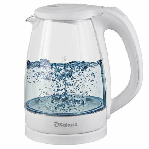 Чайник электрический Sakura SA-2733W белый стеклянны с подсветкой 17л 195000₽