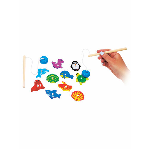 Развивающая игрушка Mapacha Ловим морских животных, разноцветный