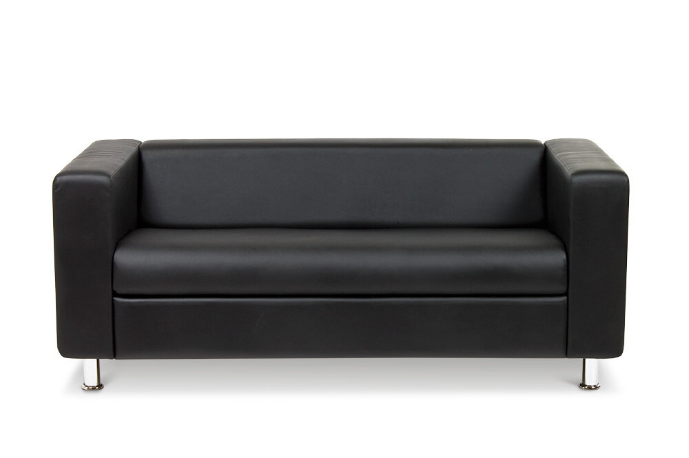 фото Диван Fotodivan Клиппан 3-х местный Черный