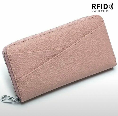 Кошелек  WALLET-4-PALEPINK, фактура зернистая, розовый