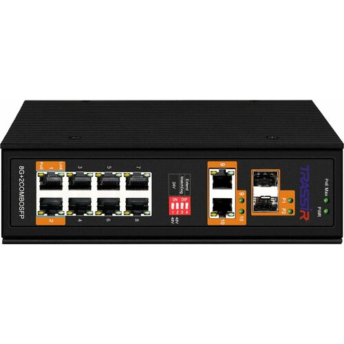 РоЕ-коммутатор Trassir TR-NS15122S-300-8POE рое инжектор trassir tr i65wpoe