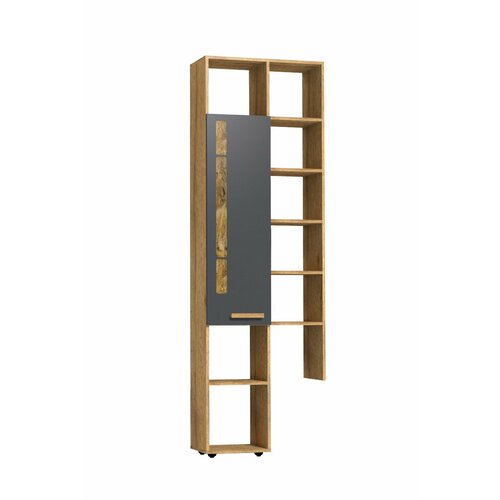 Шкаф с открытыми полками Глазов-мебель Crown 2 Дуб Золотистый Графит 10732₽