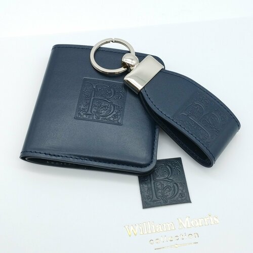 Кошелек William Morris, фактура гладкая, синий