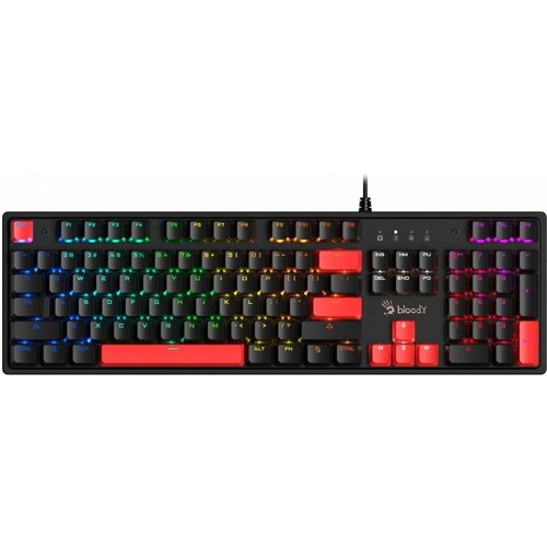 Клавиатура A4TECH Bloody S510N механическая черныйкрасный USB for gamer LED 515100₽