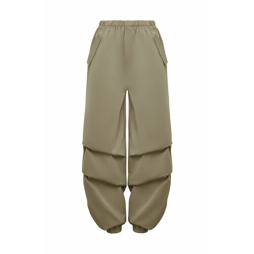 фото Брюки джоггеры , размер 44, хаки, зеленый major fabric