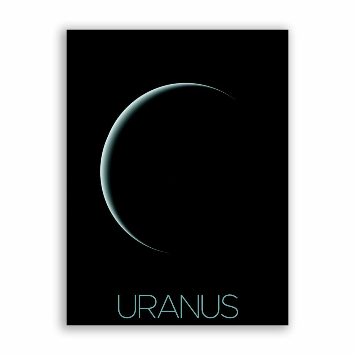 Постер плакат на бумаге / NASA (Коллекция Постеров) - Uranus / Уран / Размер 60 x 80 см