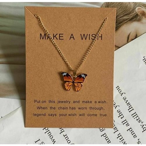 Колье Ramona эмаль черныйоранжевый 396₽