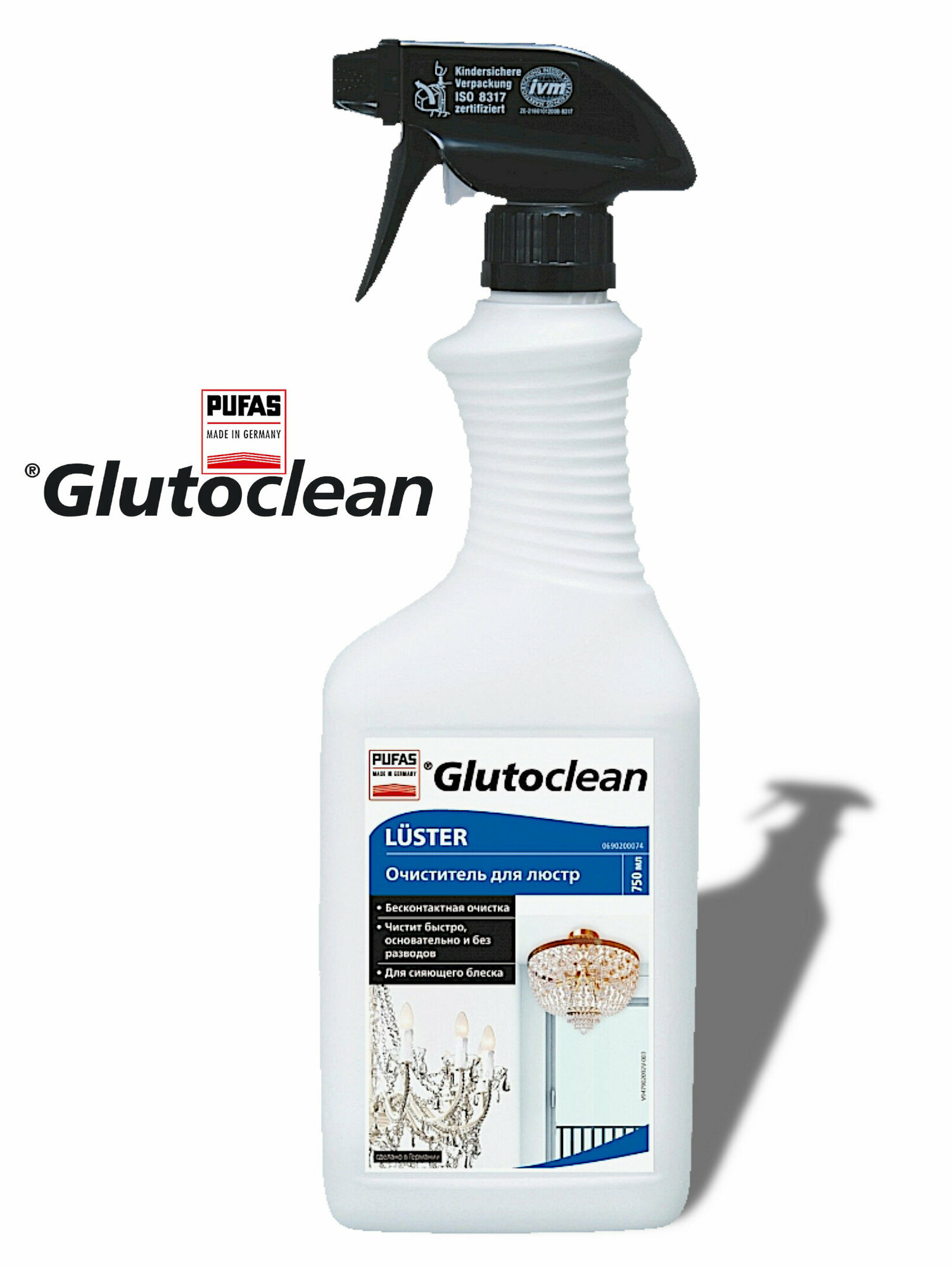 Очиститель для люстр, Pufas Glutoclean 750 мл.
