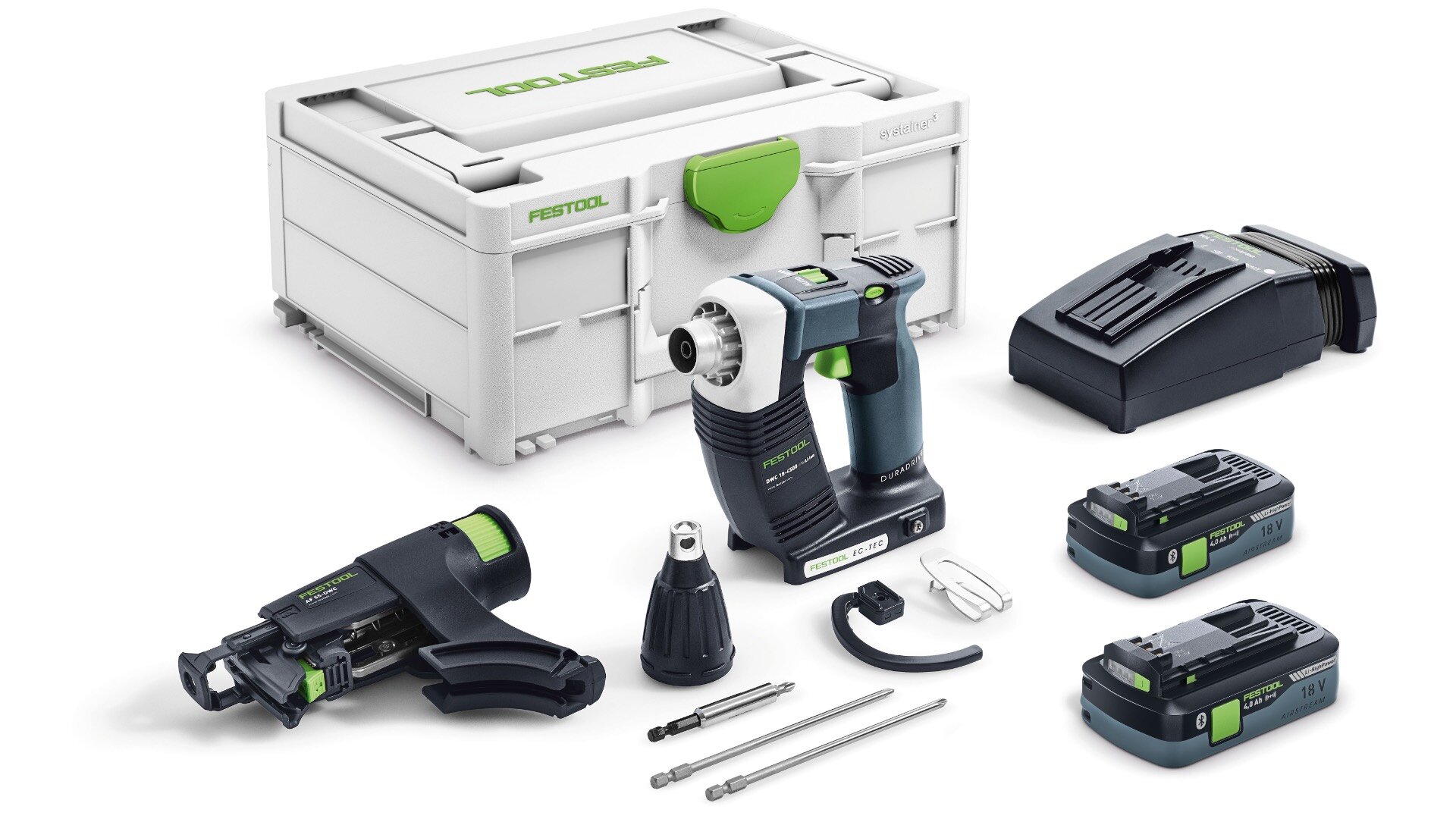 Аккумуляторный шуруповёрт для гипсокартона Festool DuraDrive DWC 18-4500 HPC 4,0 I-Plus