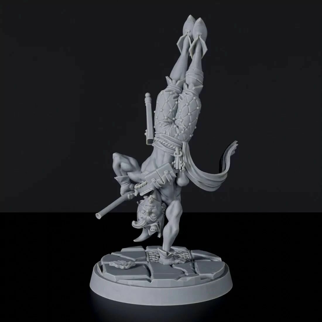Миниатюра D&D "Эльф трюкач с духовой трубкой" 32 мм (DnD, Dungeons & Dragons, ДнД, Подземелья и Драконы, Pathfinder)