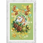 100-245 Набор для вышивания Чудесная игла 'Светлое Рождество'17х27см - изображение