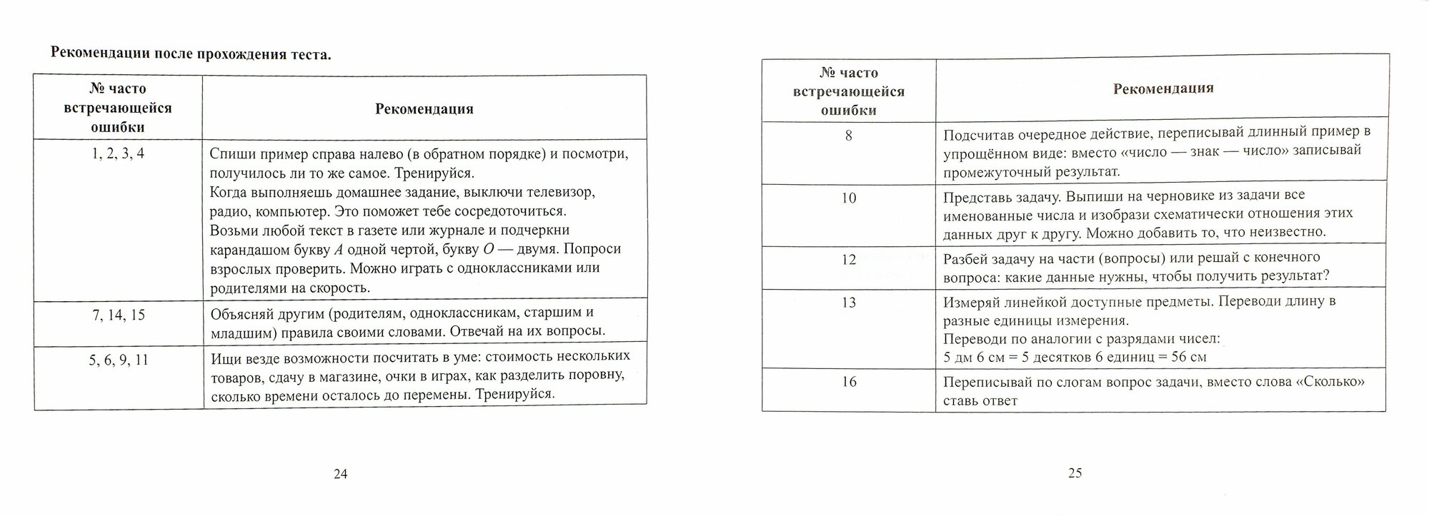 Математика. Работа над ошибками. Памятка. 1-2 классы - фото №2