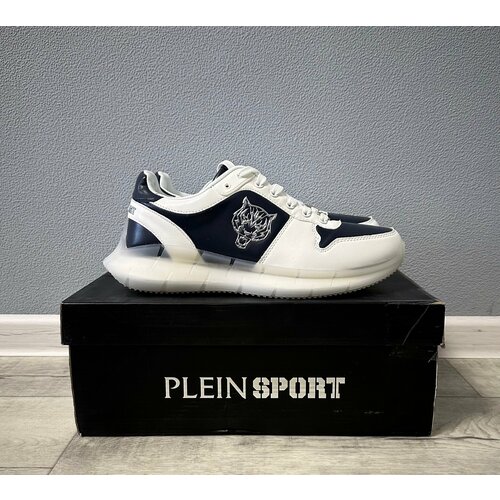 фото Кроссовки plein sport, полнота 10, размер 42, белый, синий
