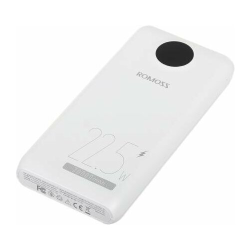 Внешний аккумулятор Romoss SW20PF 20000mAh 3A PD 2xUSB белый 267000₽