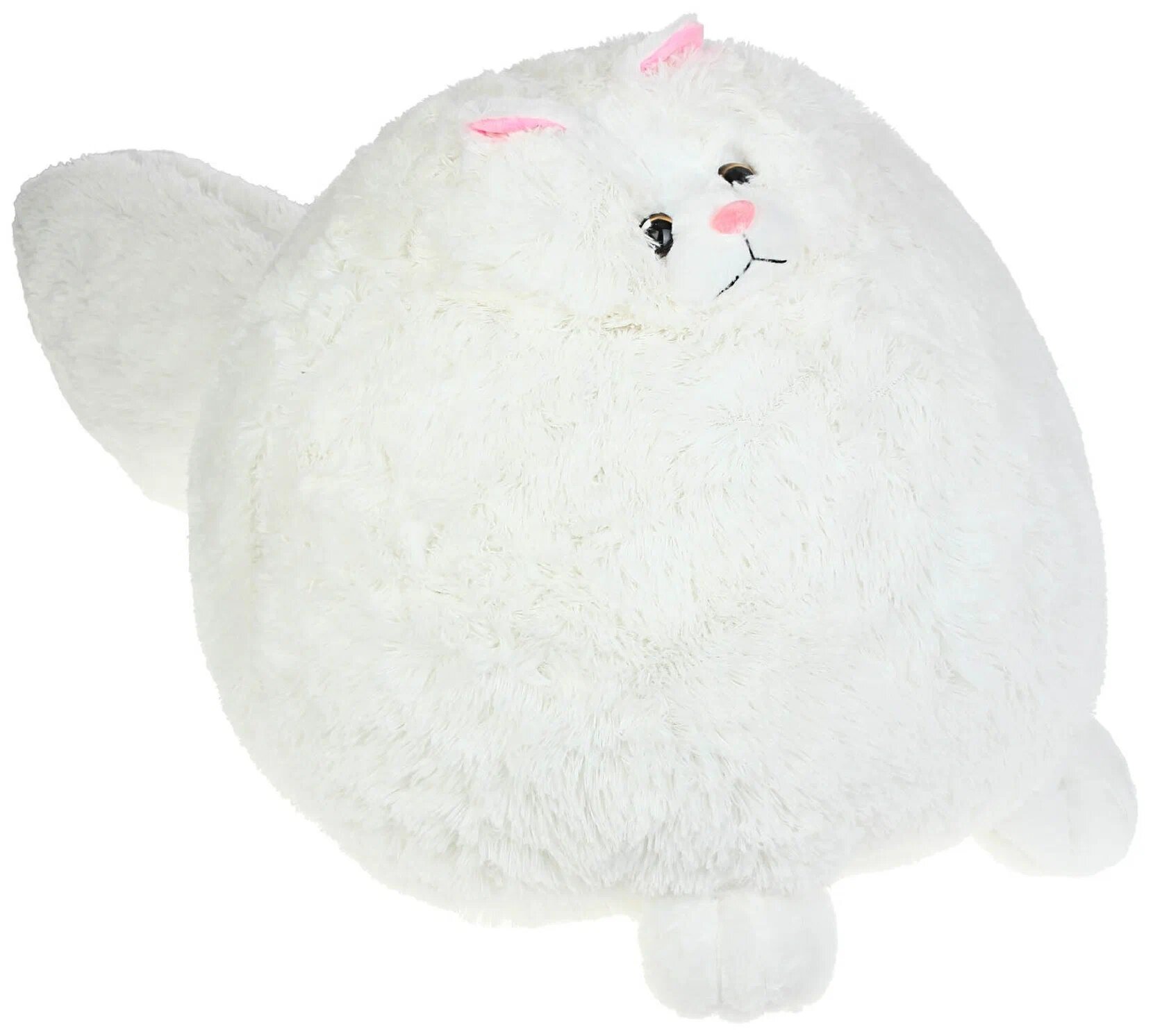 Мягкая игрушка Кот подушка персидский 50 см белый