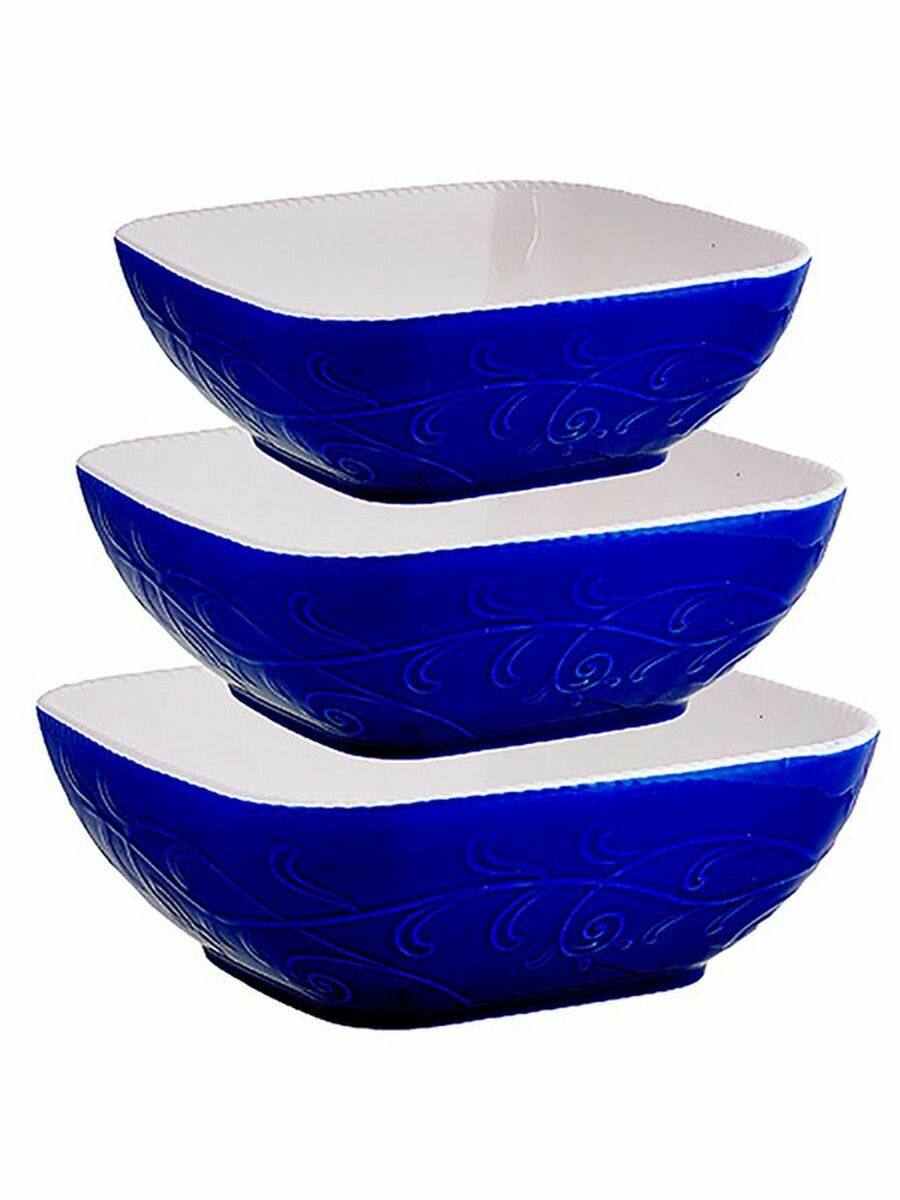 фото Набор салатниц LORAINE 3 предмета оранжевый 29574