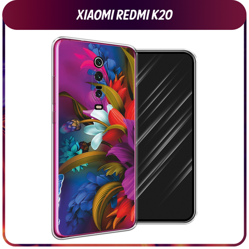 Силиконовый чехол на Xiaomi Redmi K20/K20 Pro/Xiaomi Mi 9T/9T Pro / Сяоми Редми К20 Фантастические цветы