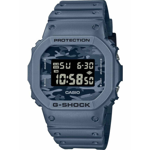 Наручные часы CASIO G-Shock DW-5600CA-2, синий наручные часы casio g shock dw 5600ca 2er серый синий
