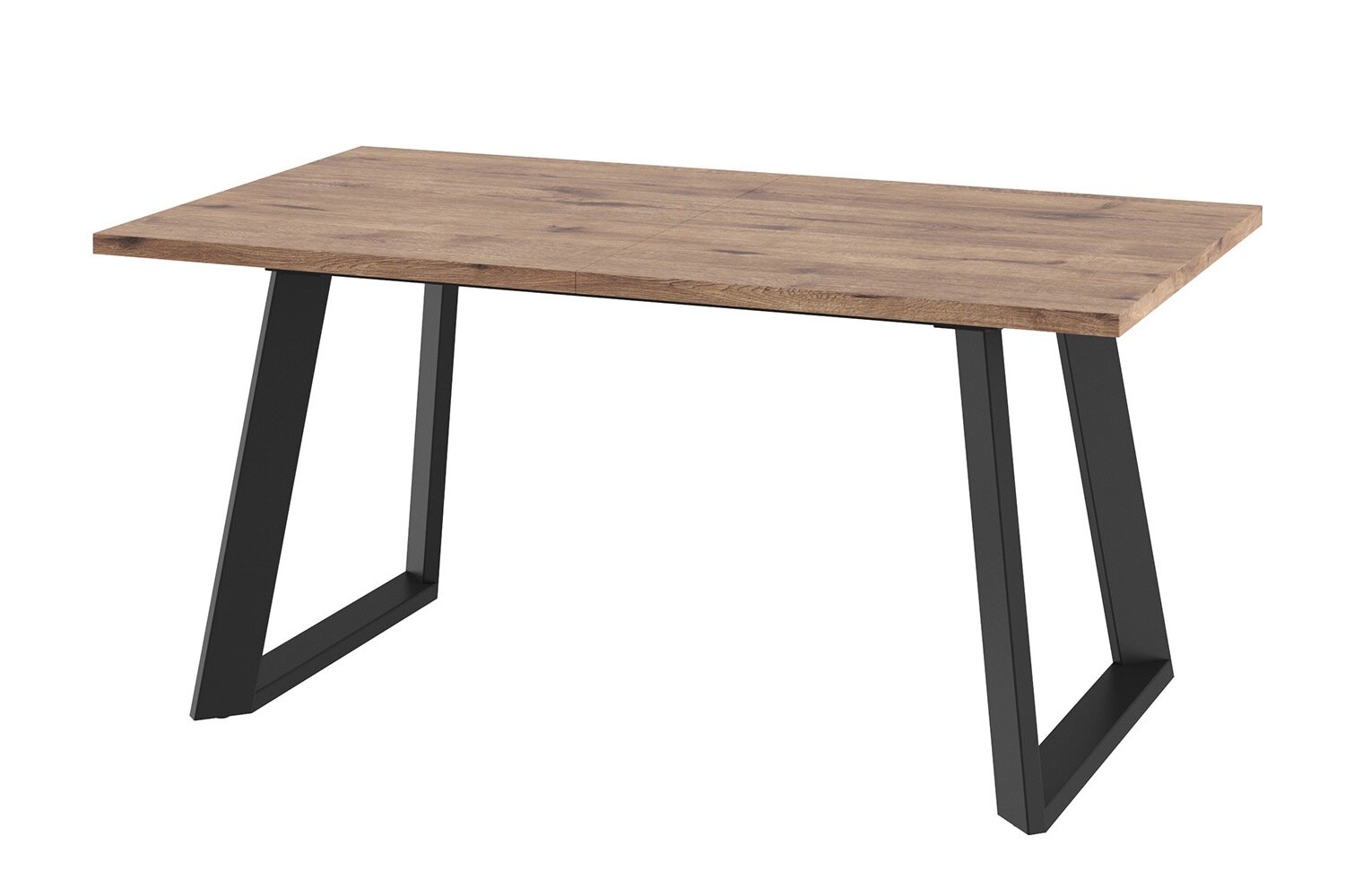 Стол раздвижной Hoff Loft Lux 160(205)х75х90 см цвет дуб веллингтон чёрный