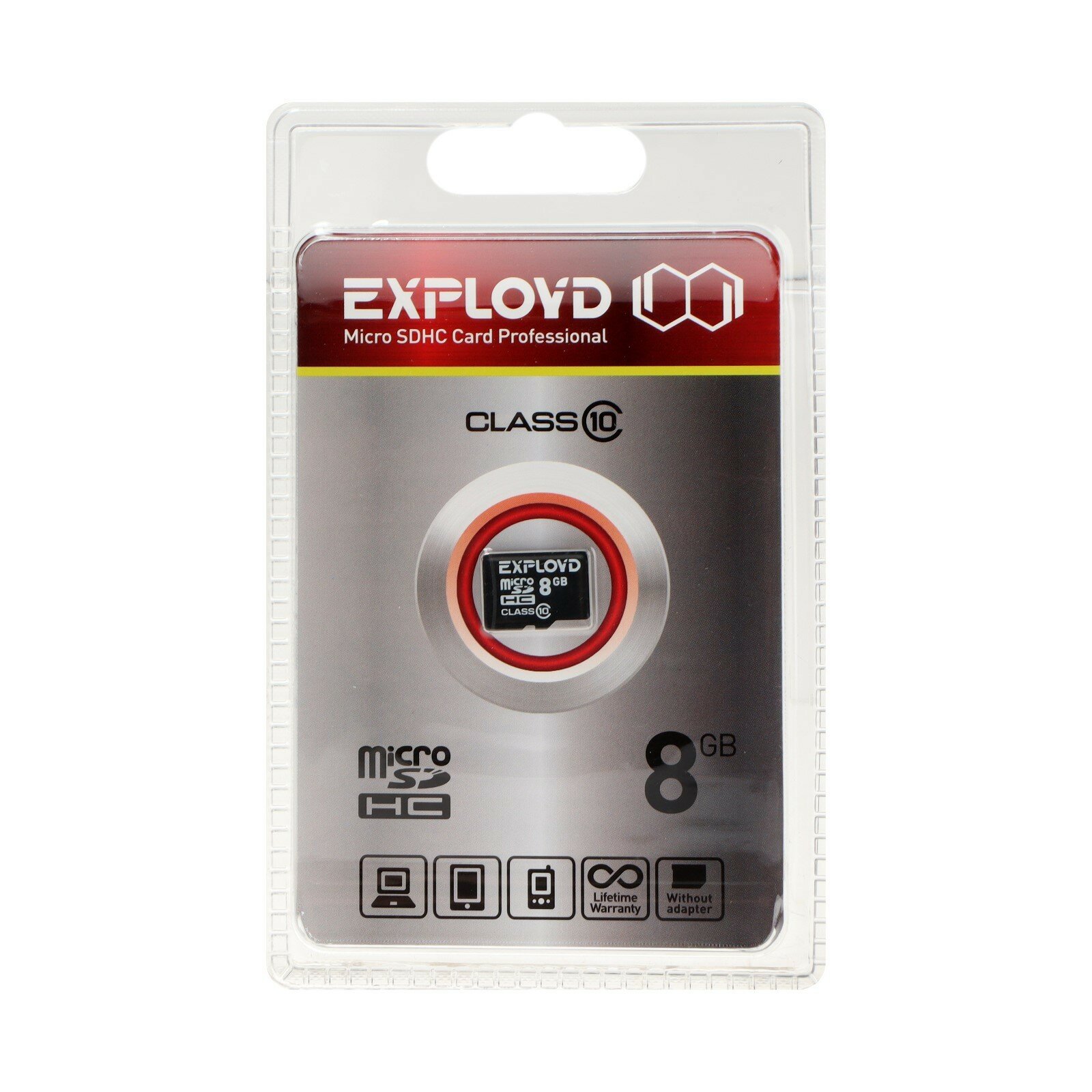 Карта памяти MicroSD, 8 Гб, SDHC, класс 10