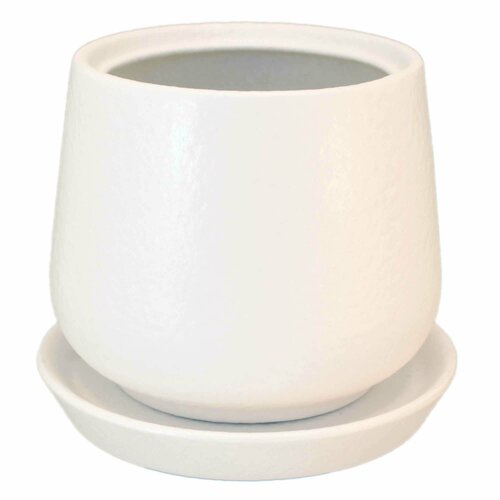 Горшок цветочный Gonchar Скарлет ?12 h13 см v1.2 л керамика белый