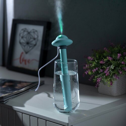 Увлажнитель воздуха НЛО HM-21 ультразвуковой погружной с подсветкой USB зелёный 103000₽