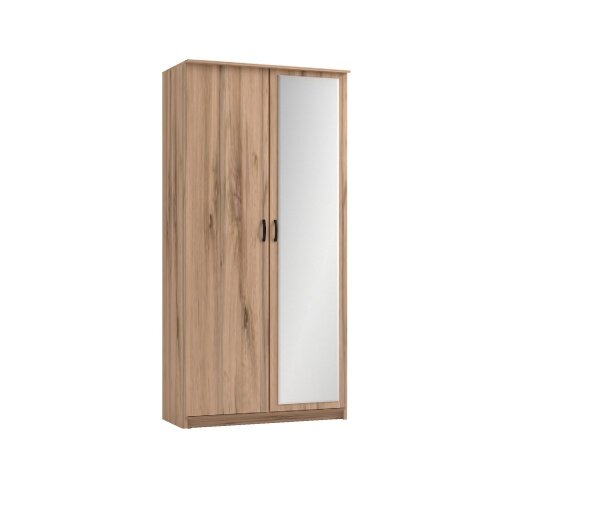 фото ЭКО Шкаф 2-х створчатый дуэт люкс с зеркалом дуб вотан