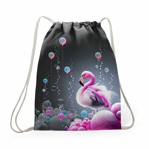 Мешок для обуви 435 х 360 мм Stavia плотность 600D с водоотталкивающей ПУ-пропиткой Фламинго 1032₽