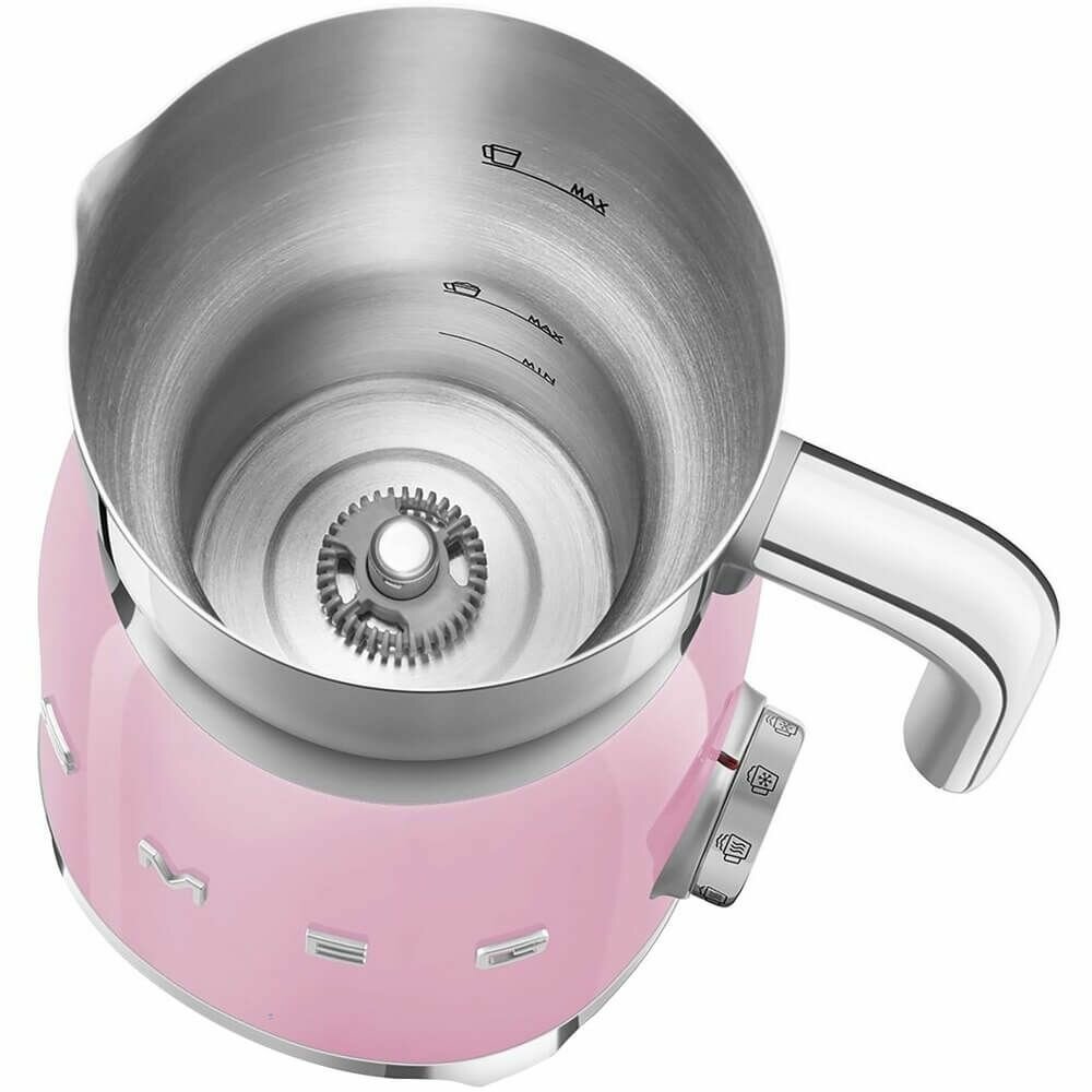 Вспениватель молока SMEG MFF11PKEU, розовый, официальная гарантия — фото 1