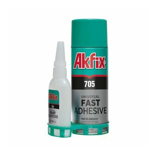 Двухкомпонентный клей AKFIX 705 MDF Kit (Акфикс 705 МДФ Кит) 125 гр клей + 400 мл активатор