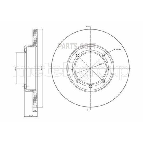 METELLI 231385C Тормозной диск