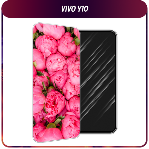 Силиконовый чехол на Vivo Y10 / Виво Y10 Прекрасные пионы силиконовый чехол на vivo y10 виво y10 пыльно розовые пионы