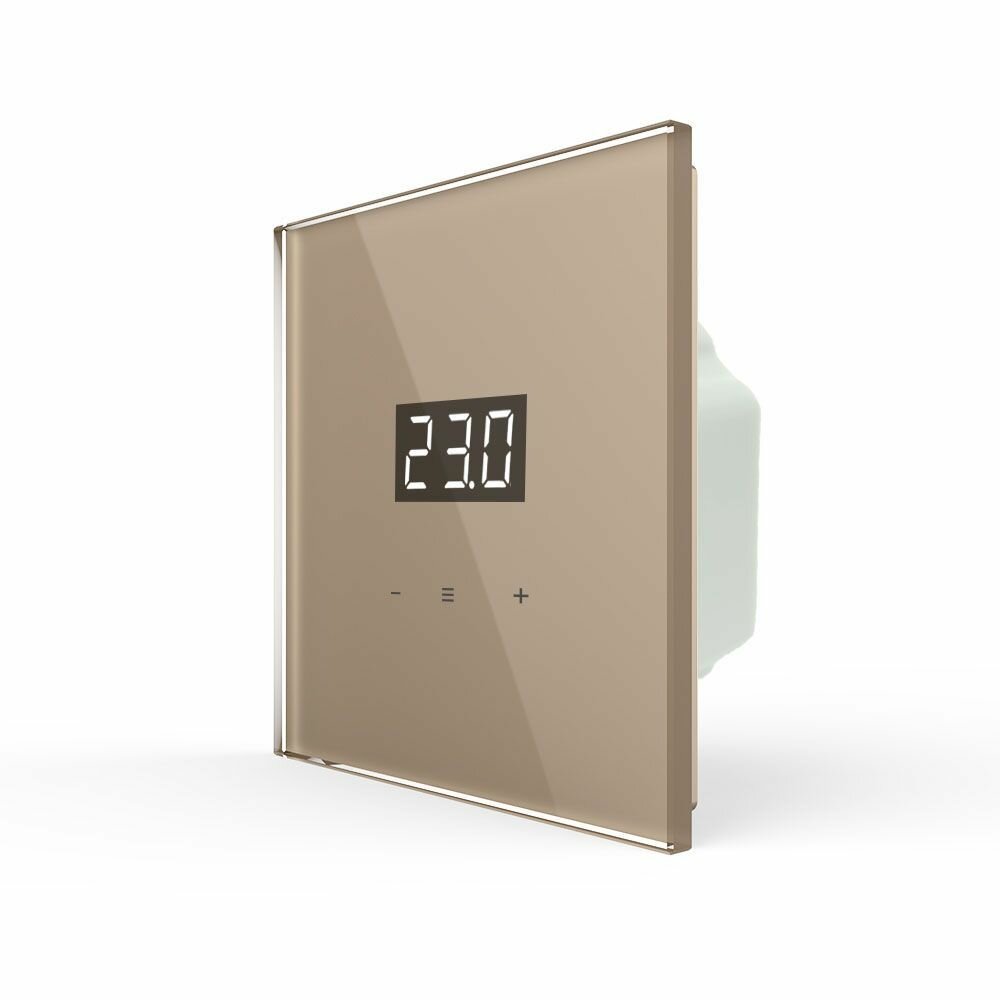 фото Терморегулятор/термостат Terneo S, стеклянная панель, сенсорное управление, внешний датчик температуры, белый TS-C701TM-13GL Ливолотач.