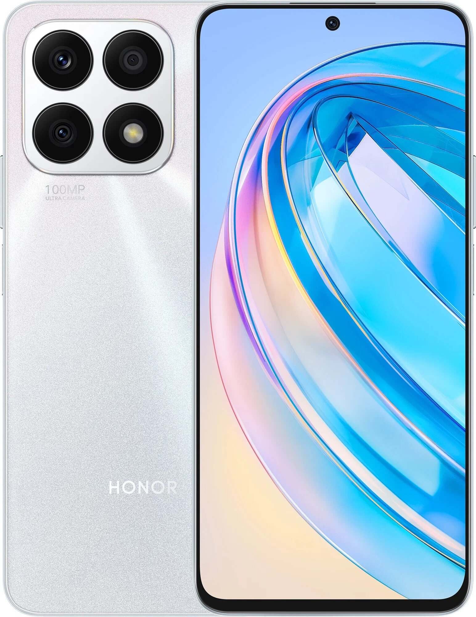 Смартфон HONOR X8A 6/128 ГБ RU, Dual nano SIM, titanium silver