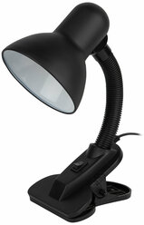 Лампа настольная E27 на прищепке ЭРА N-102-E27-40W-BK хай-тек, лофт, черный