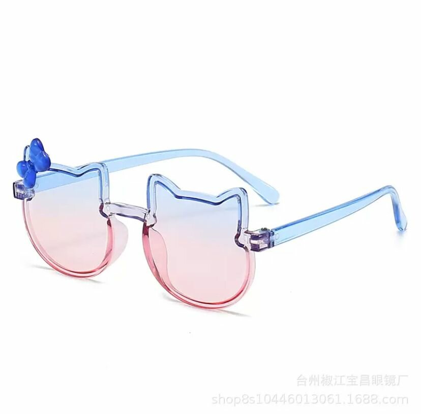 Детские солнцезащитные очки Зайчик голубое 