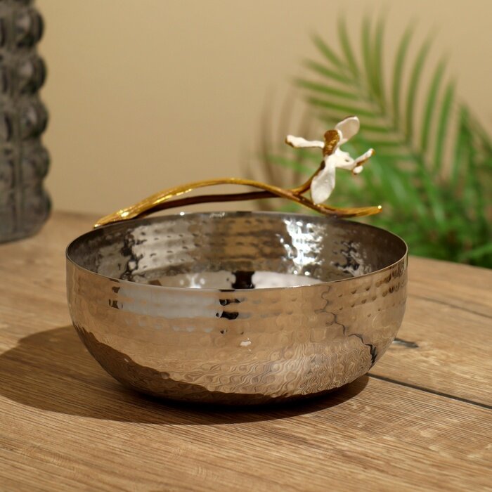 фото Ваза "Альстро" 20х17х11,3 см, нерж. сталь