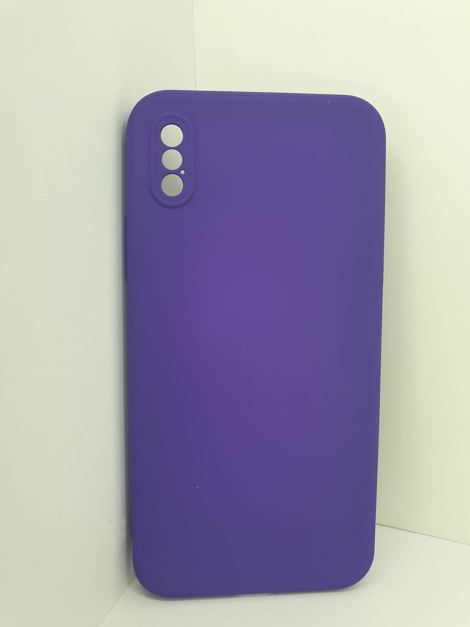 Защитный чехол для Apple iPhone X/XS Silicone Case без логотипа фиолетовый