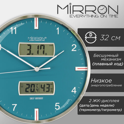 Часы настенные кварцевые Mirron 80 A, черный