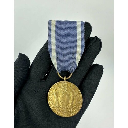 Коллекционная Медаль Польша За Одру, Нису и Балтику 1945 год Латунь!