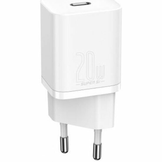 Сетевое зарядное устройство Baseus Super Si Quick Charger, 20W, EU, белый