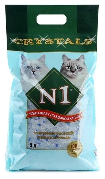 Впитывающий наполнитель N1 Crystals, 5 л