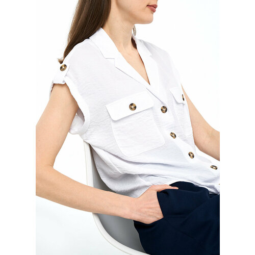 Блуза Funday, VSW676F16-00, размер XXXL, белый блуза funday vsw654f16 00 размер xxs белый