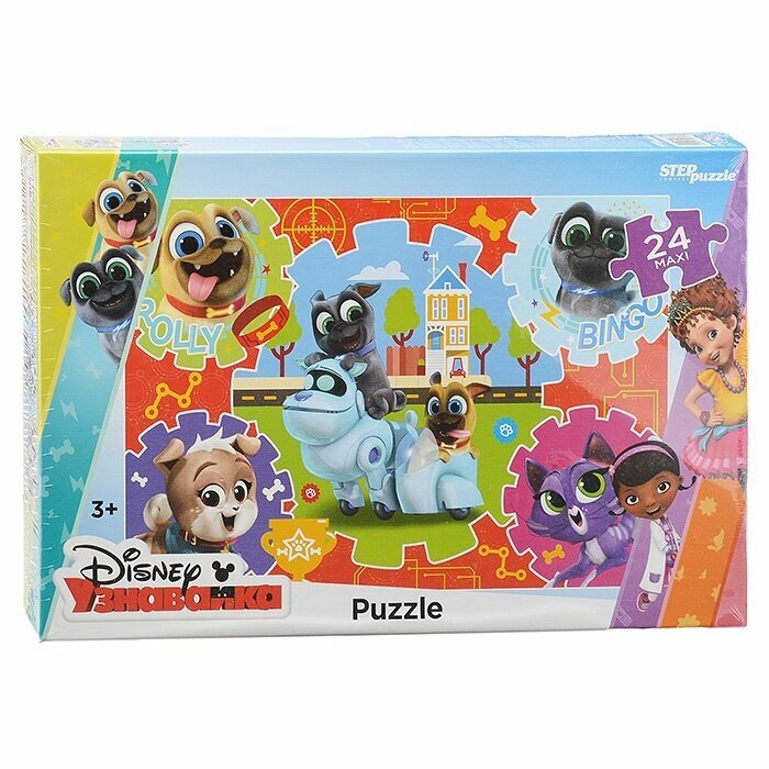 Пазлы Step Puzzle maxi 24 Дружные мопсы DisneyJunior (90075)