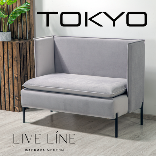 Мини-диван Tokio Silver 120х67х93 см